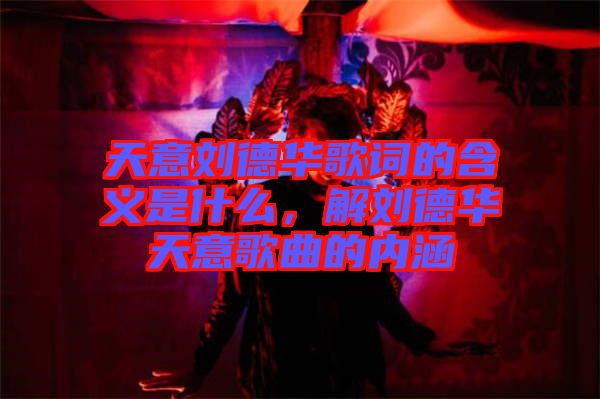 天意劉德華歌詞的含義是什么，解劉德華天意歌曲的內涵