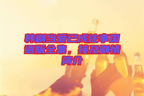 韓劇當(dāng)愛已成往事國語版全集，接及劇情簡介