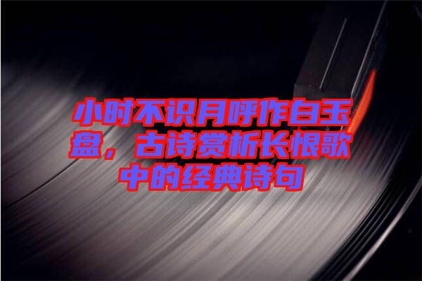 小時(shí)不識月呼作白玉盤，古詩賞析長恨歌中的經(jīng)典詩句