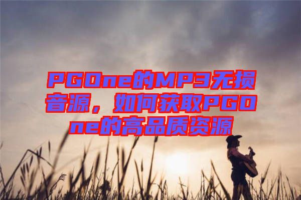 PGOne的MP3無損音源，如何獲取PGOne的高品質(zhì)資源