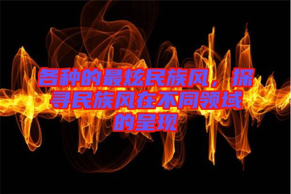 各種的最炫民族風(fēng)，探尋民族風(fēng)在不同領(lǐng)域的呈現(xiàn)