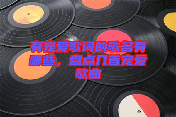 有寵愛歌詞的歌名有哪些，盤點幾首寵愛歌曲