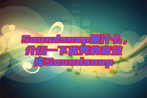 Soundsnap是什么，介紹一下優(yōu)秀的音效庫Soundsnap