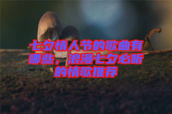 七夕情人節(jié)的歌曲有哪些，浪漫七夕必聽的情歌推薦