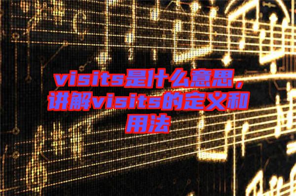 visits是什么意思，講解visits的定義和用法