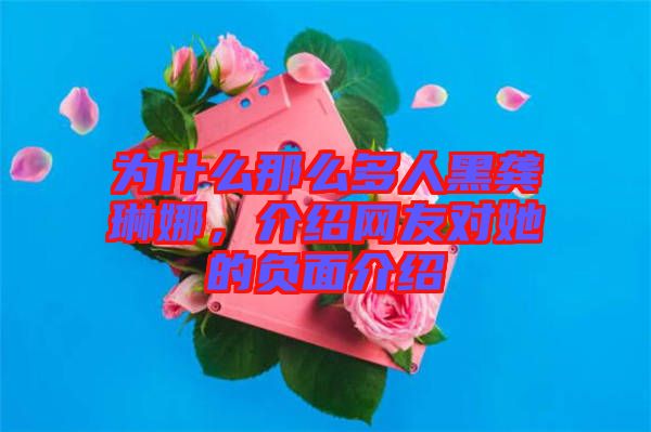 為什么那么多人黑龔琳娜，介紹網(wǎng)友對(duì)她的負(fù)面介紹