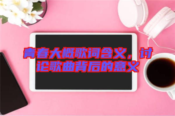 青春大概歌詞含義，討論歌曲背后的意義