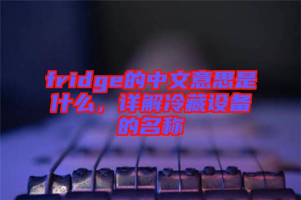 fridge的中文意思是什么，詳解冷藏設(shè)備的名稱