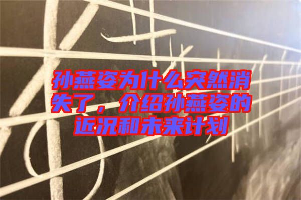 孫燕姿為什么突然消失了，介紹孫燕姿的近況和未來計(jì)劃