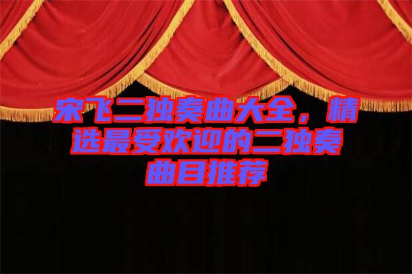 宋飛二獨奏曲大全，精選最受歡迎的二獨奏曲目推薦