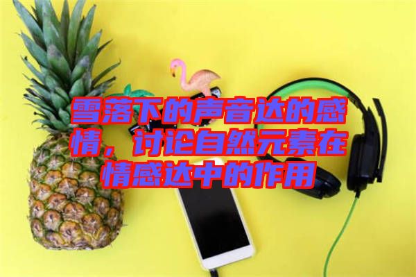 雪落下的聲音達(dá)的感情，討論自然元素在情感達(dá)中的作用