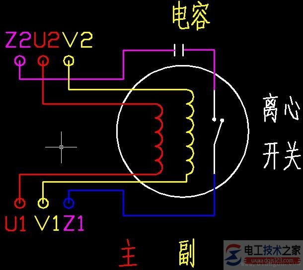 單相電機正反轉(zhuǎn)的接線圖5